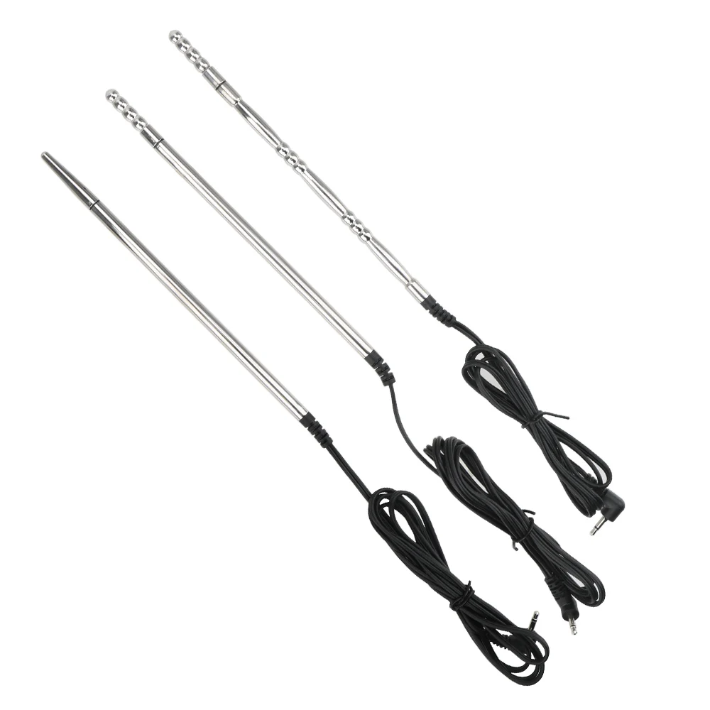 Penis Plug Chastity Electric Shock Urethral Catheter Penis Insertion Urethra Sound Dilator Stainless Steel Sex Toys For Men