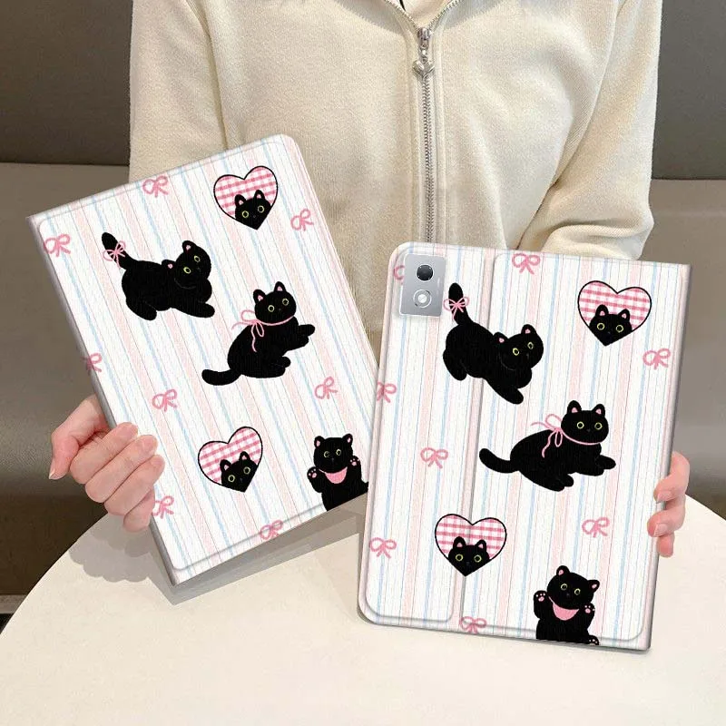 

Cute cartoon cat pattern For Legion Xiaoxin Pad P12 Pro Y900 GT 2023 2025 12.1 12.7 14.5 inch Tablet Case