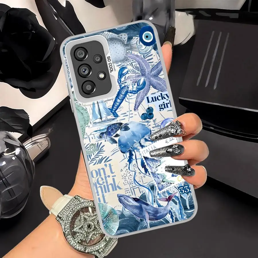 เคสโทรศัพท์ลายสัตว์ทะเล สำหรับ Samsung Galaxy A32 A34 A15 A16 A26 A31 A13 A14 A24 A25 A11 A12 A21s A23 A17 A20s A35 A36