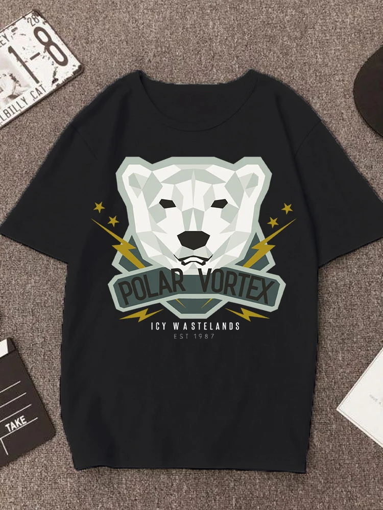 

Harajuku polar vortex Letter Bear printed women t shirt short sleeve summer 90s Kawaii o-neck t shirts fashion tops female Tees