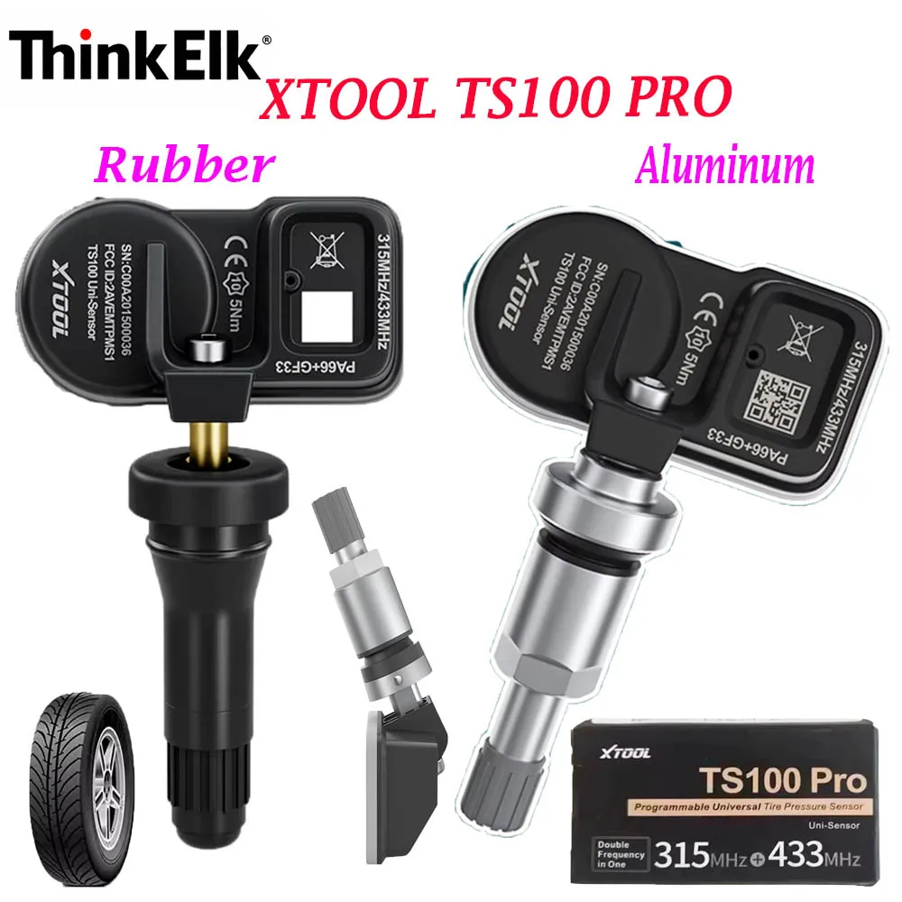

XTOOL TS100PRO The Upgraded Adjustable-Angle Design With High Cost Performance in 1--Programmable Universial TPMS Sensor