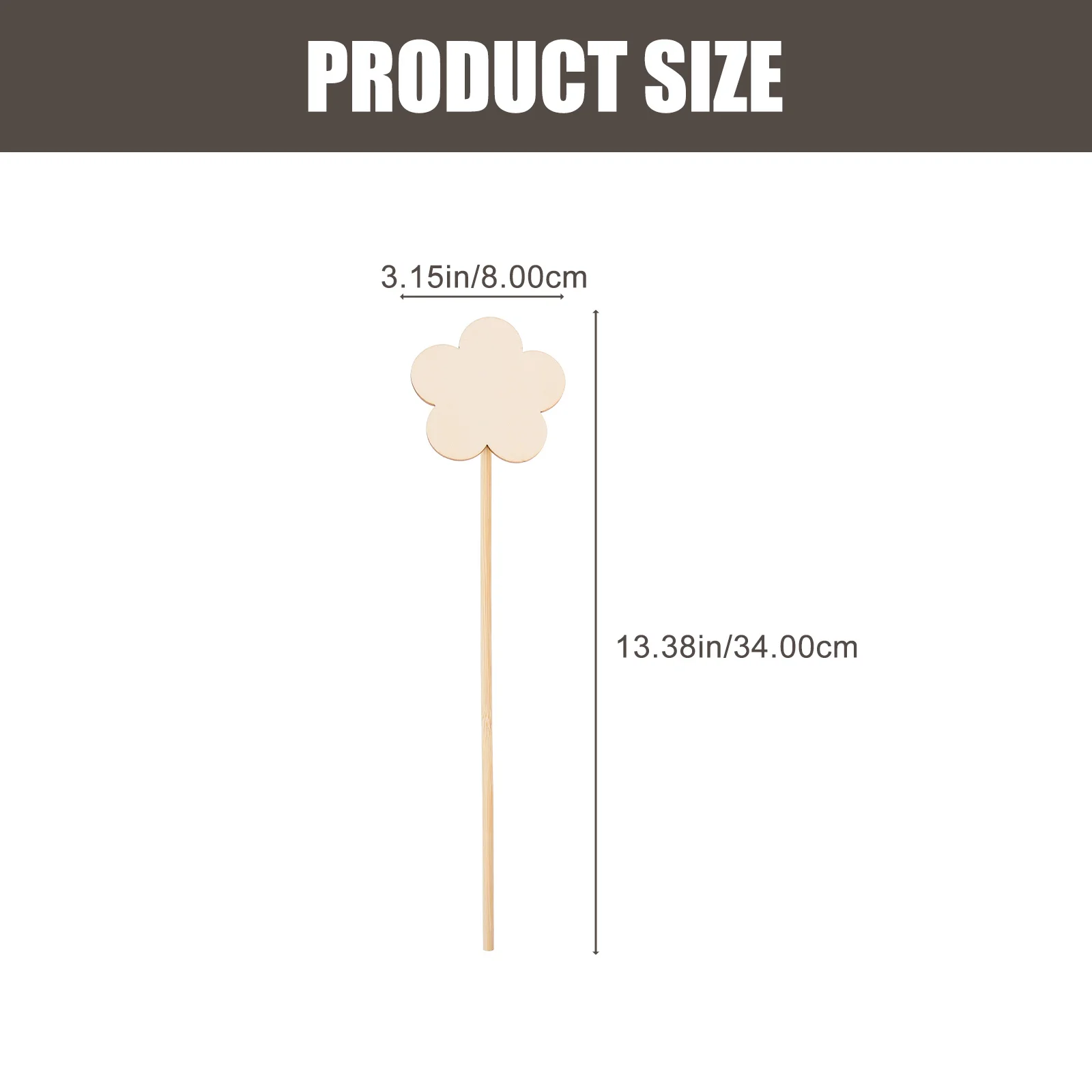 8 قطعة عصا الجنية الخشبية لتقوم بها بنفسك عدة الحرفية لم تنته العصي الفارغة للأطفال نشاط اللوحة الأطفال اليدوية مشروع فني ديكور #4