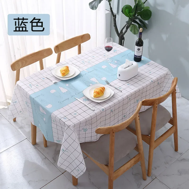 PEVA Table Cloth Waterproof Rectangular & Square Garden Table Cover Stain Tablecloth Oilcloth Mantel Mesa Impermeable Tapete