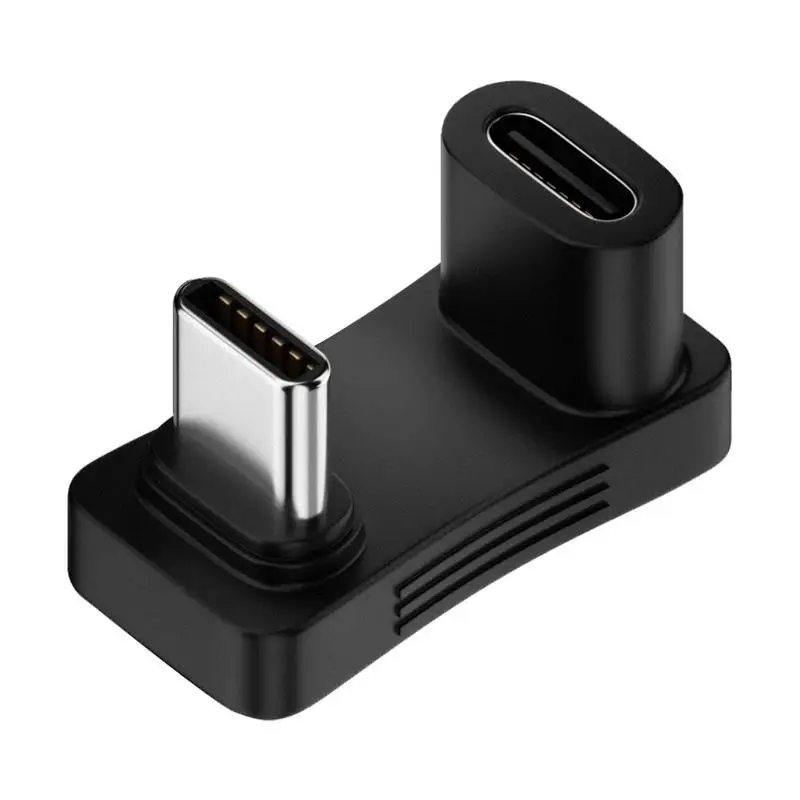 Fit for Steam Deck 2-in-1 Extension Connector Right Angle Type-Adapter Male to Female Game Console Accessories