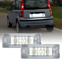 2Pcs For Fiat Panda Mk3 Mk4 Type 169/312/319 White LED Number License Plate Light Replace OEM 71734797
