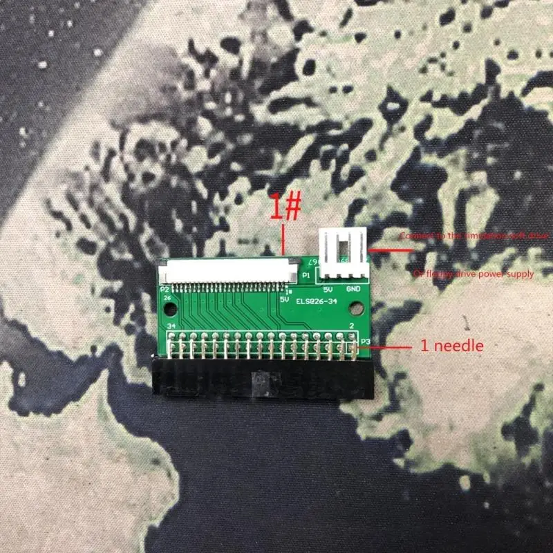 652F 34 Pin Floppy To 26 Pin FPC PCB Converter Board Extend Adapter