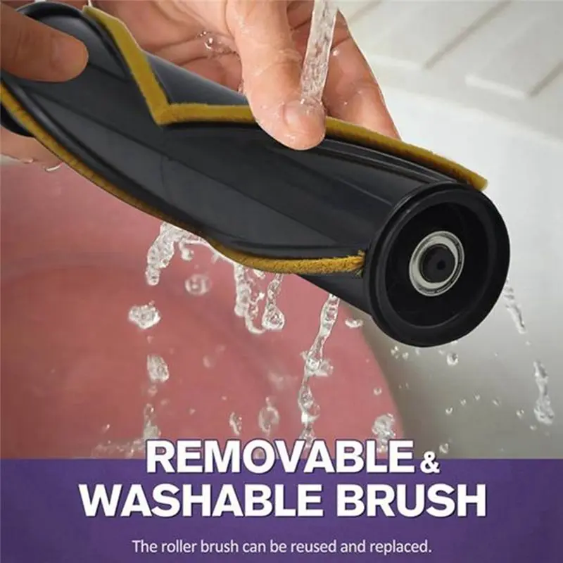 ABRW-Dual Roller Brush Electric Floor Head With LED Dust Light For Dreame R10 R20 R30 T30 Vacuum Cleaning