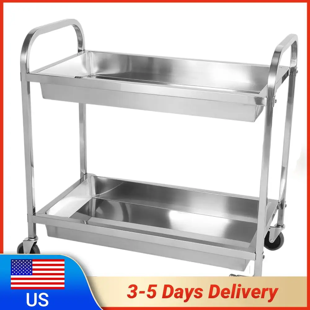 

Кухонная тележка на колесах, мобильная сервировочная тележка, тележка для хранения продуктов, сервисная тележка для кухни, ресторана, больницы, лаборатории и отеля