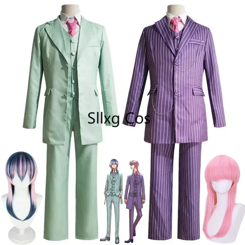 

FC6Anime Tokyo Revengers Rindo Haitani Sanzu Haruchiyo Cosplay Costume Bonten Halloween Casual Daily Wearing Purple Green S@FC8！