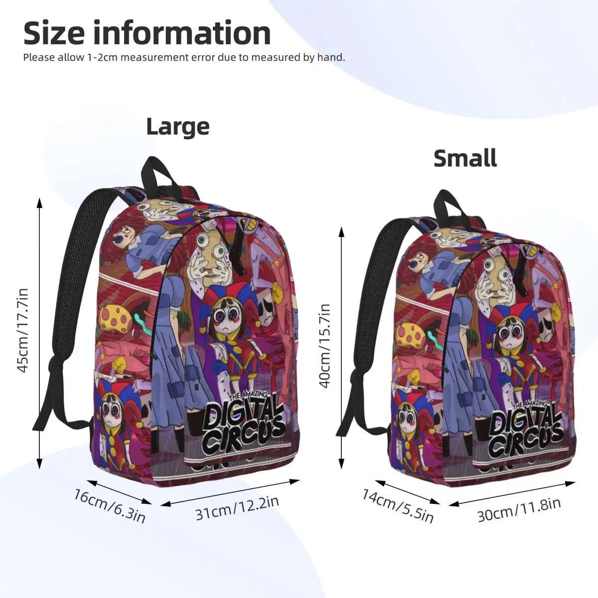 Comedy The Amazing Digital Circus mochila de moda para mujer, bolso de hombro para ordenador portátil, escuela al aire libre, senderismo, viaje, día