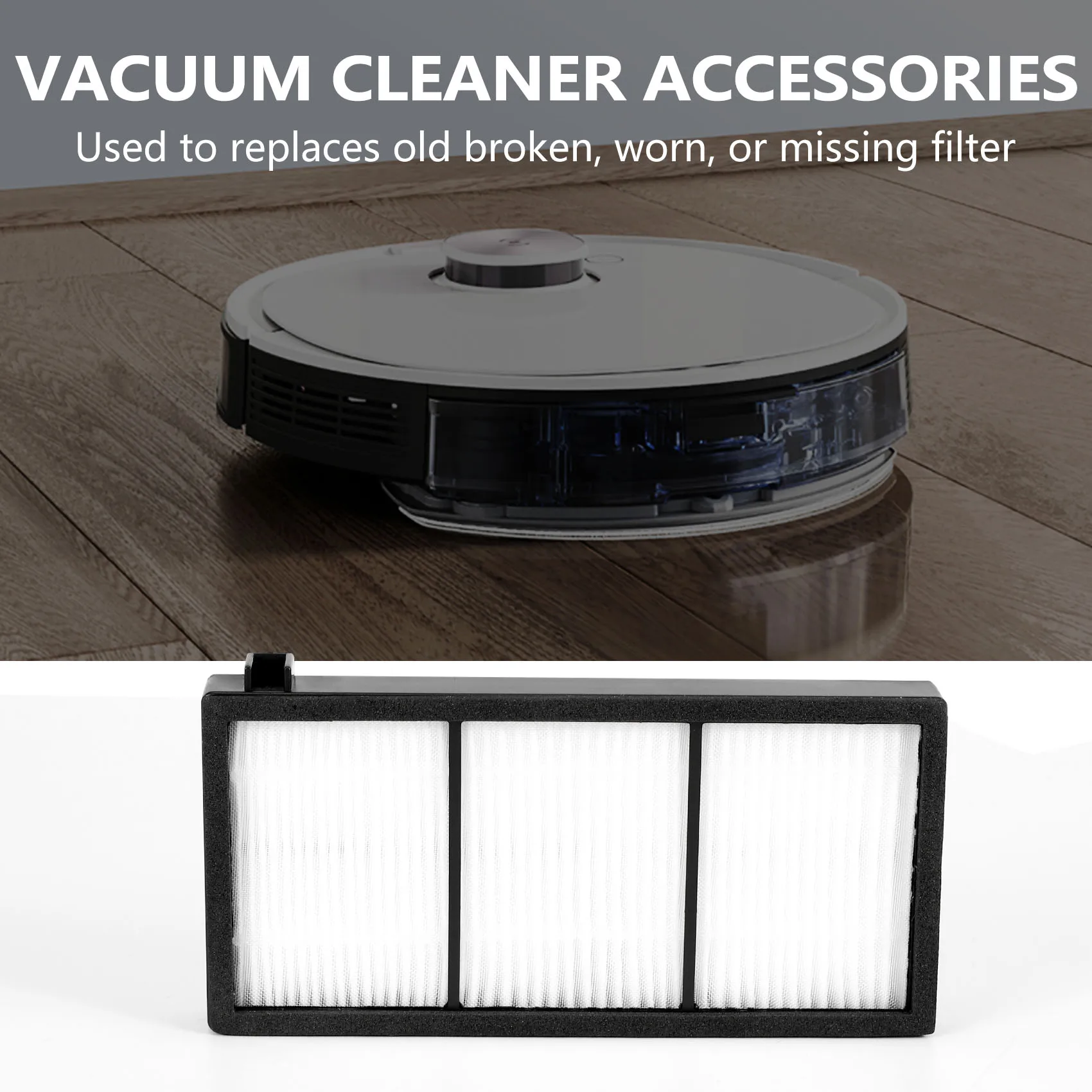 Piezas de Repuesto de filtro HEPA para iRobot Roomba, accesorios de la serie 800, 900, 870, 880, 960, 980, 6 piezas