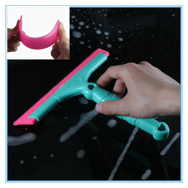 Rasqueta de Goma Natural Ancha con Mango Extendido ​   Para limpieza de vidrios sin rayas y tintado de ventanas de automóviles