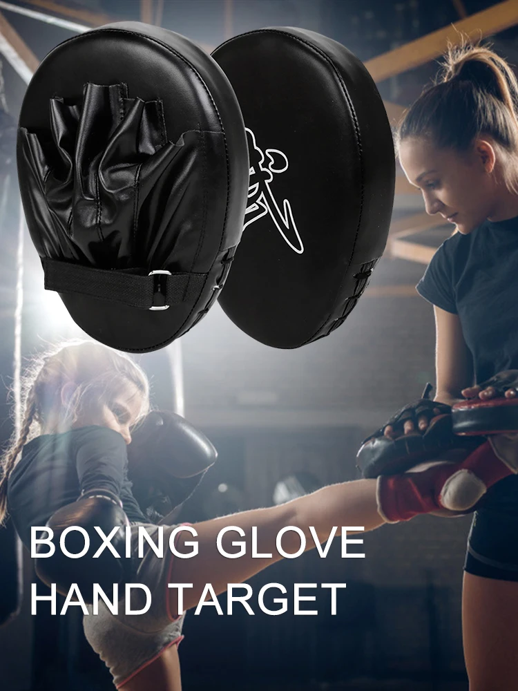 Boxing Hand Target PU Leather 5-Finger Hand Target Wear Resistant Punching Mitts Kickboxing Pads for Boxing MMA Muay Thai
