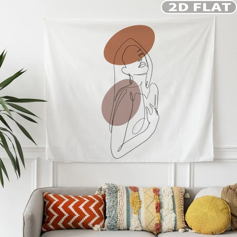 1pc Custom 2D FLAT Tapestry, Polyester Hanging Backdrop Banner