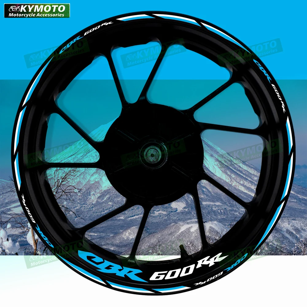 

For Honda CBR600RR CBR 600RR reflective motorcycle wheel 17 inch sticker racing fairing wheel decal rim stripe tape decoration