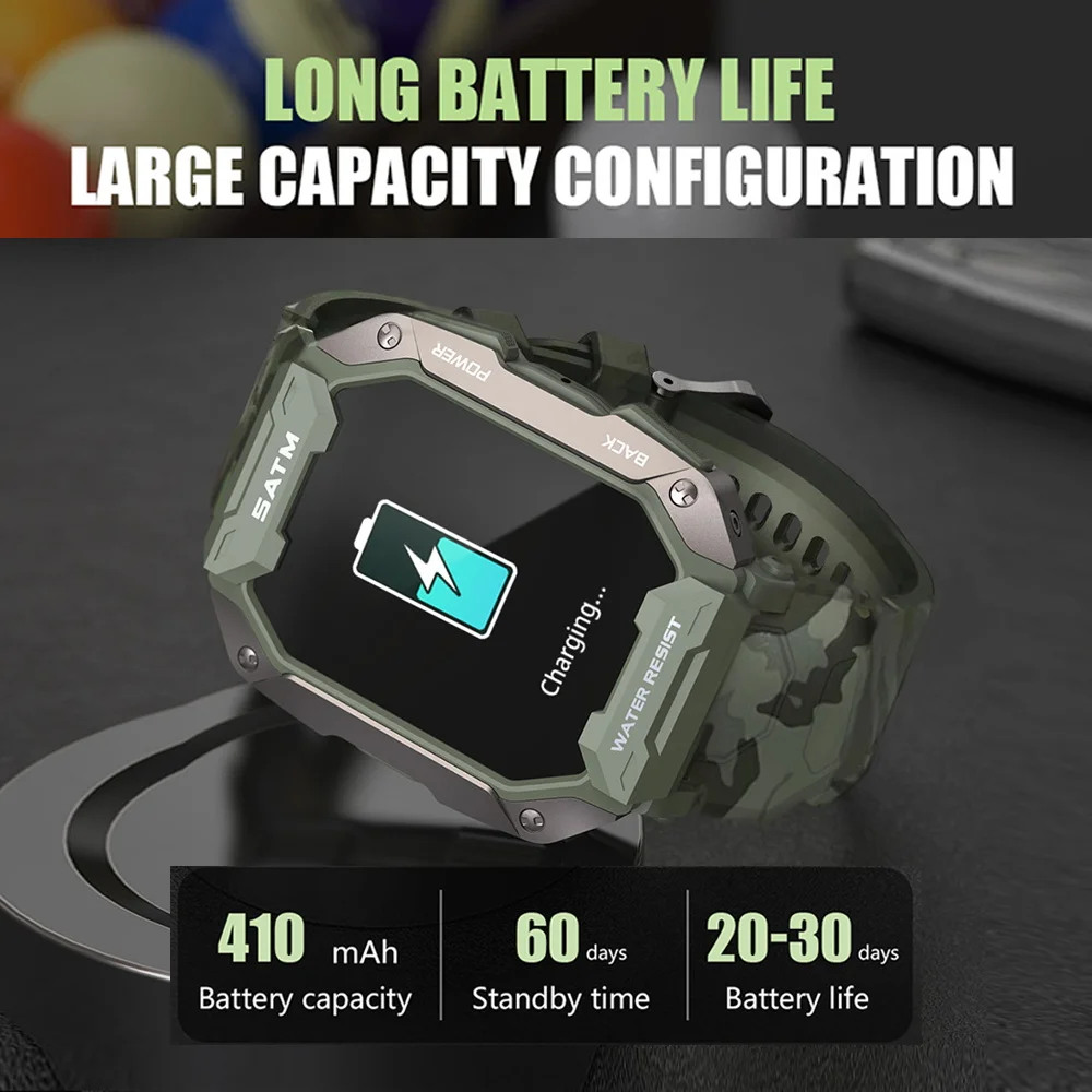 SKMEI 2024 Smart Watches 1.8 Inch 5ATM Waterproof Bluetooth Call Sport Smartwatches For Men Women Outdoor Pedometer Wristwatches