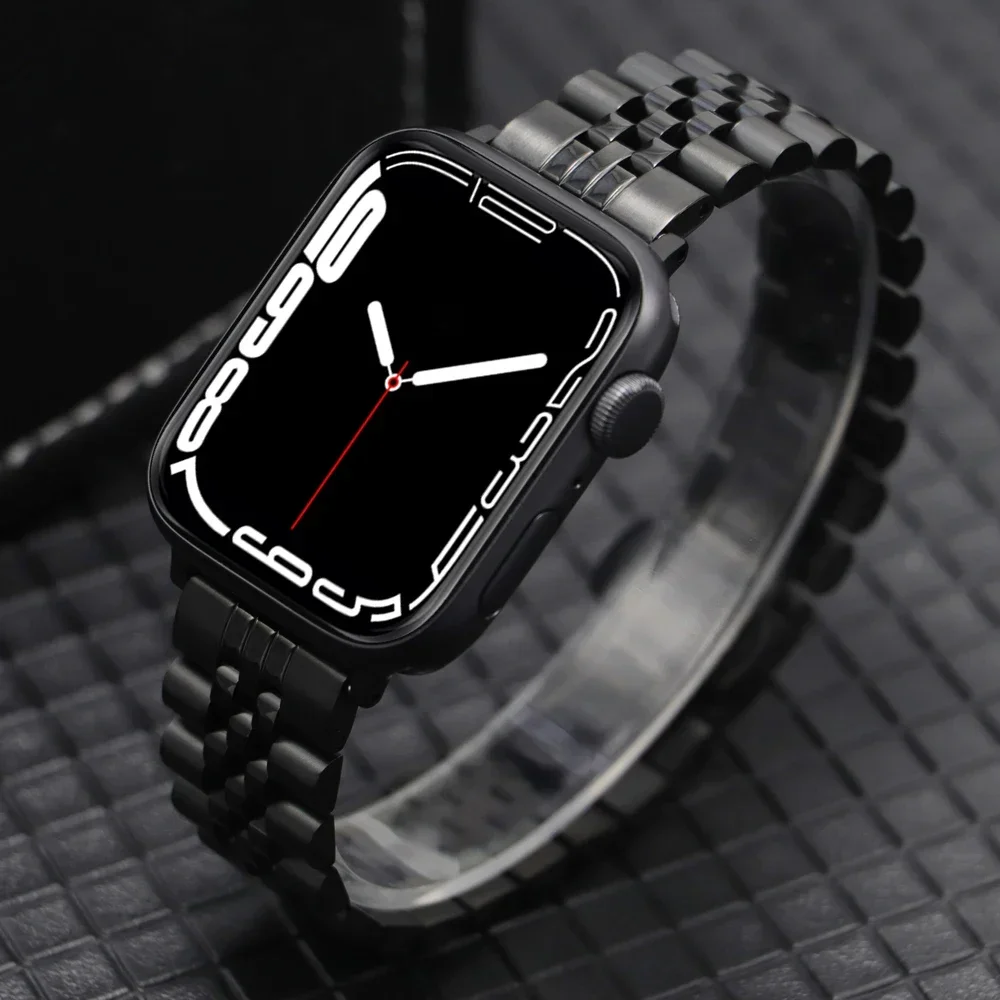 Stainless Steel Strap for Apple Watch Ultra 2 Band 49mm 45mm 41mm 40mm 44mm 42mm Metal Bracelet for IWatch Series 9 8 7 6 SE 5 4