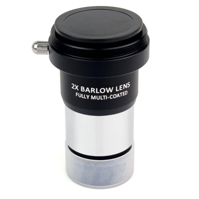 1.25inch 2x Barlow Lens Fully Multi-Coated Metal with M42x0.75 Thread Camera Connect Interface for Telescope Eyepieces