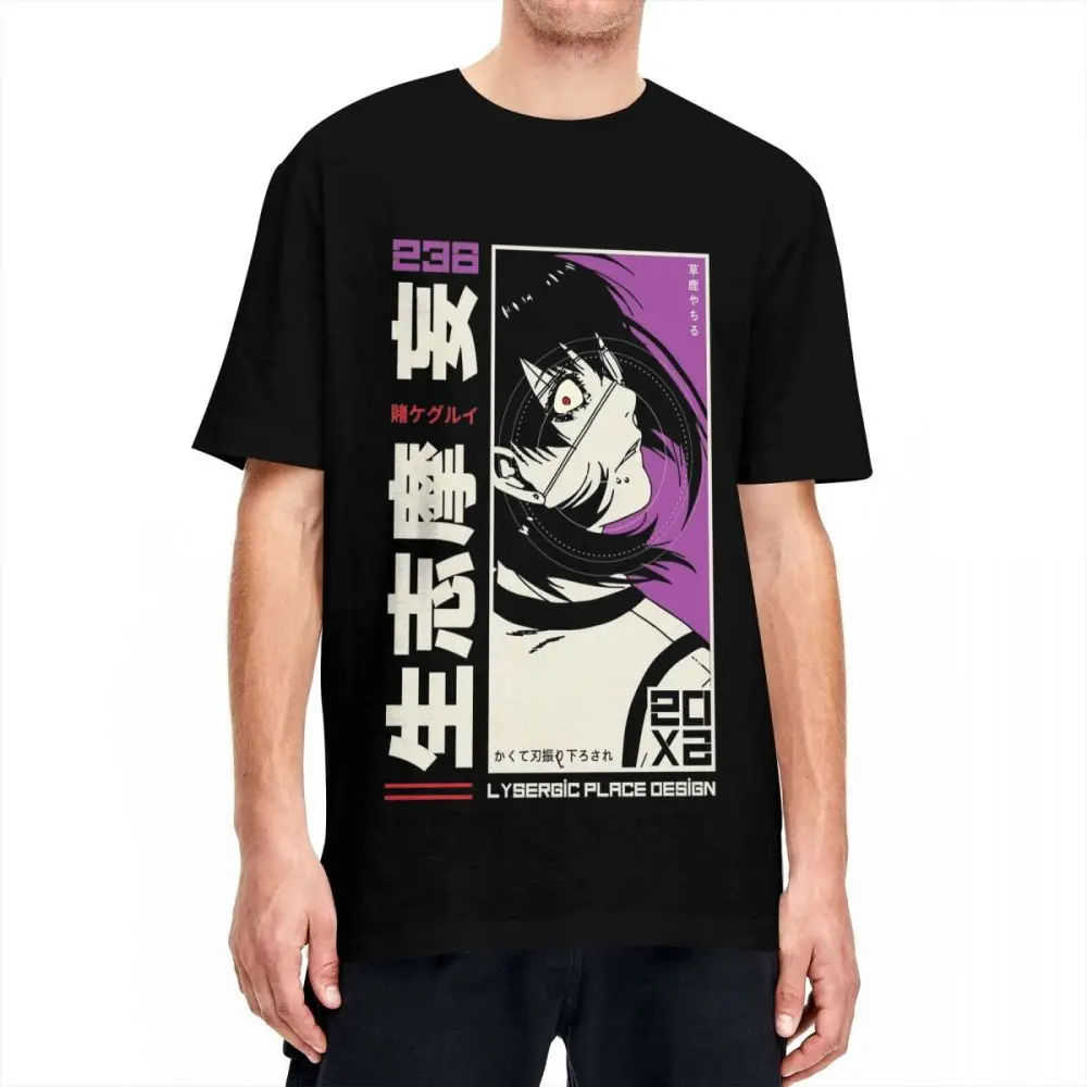 

Death Note Midari Ikishima Kakegurui Streetwear Print Men's T-Shirt Fashion O Neck Cotton Tops Oversized Top Quality Unisex Tees