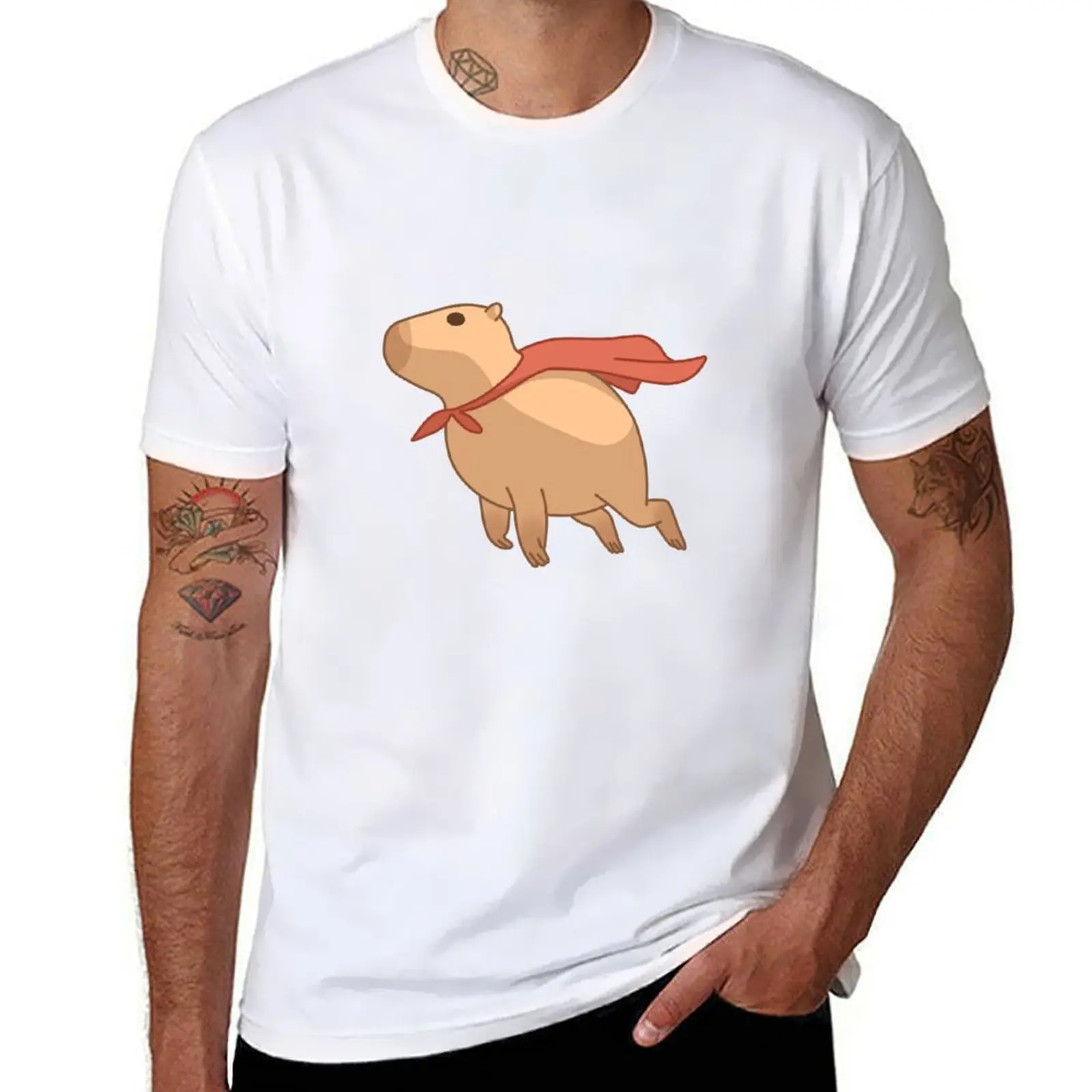 

Super Capybara T-Shirt t shirts for man cotton funny t shirts for man cotton T-Shirt