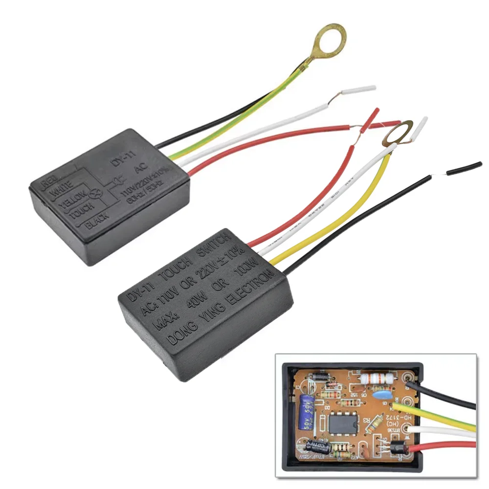 2 pezzi AC 100-240V 50Hz interruttore a sensore tattile a 3 vie parti della luce da scrivania sensore di controllo Touch Dimmer per lampadine sensori interruttore lampada