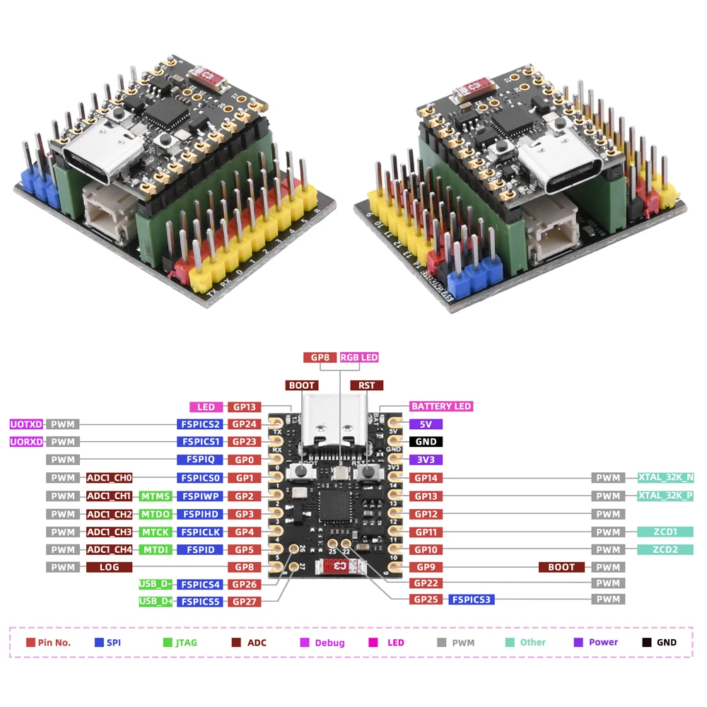 ESP32-H2 Development Board TYPE-C Microcontroller Programming Learning Controller Core Board Bluetooth-compatible IEEE 802.15.4