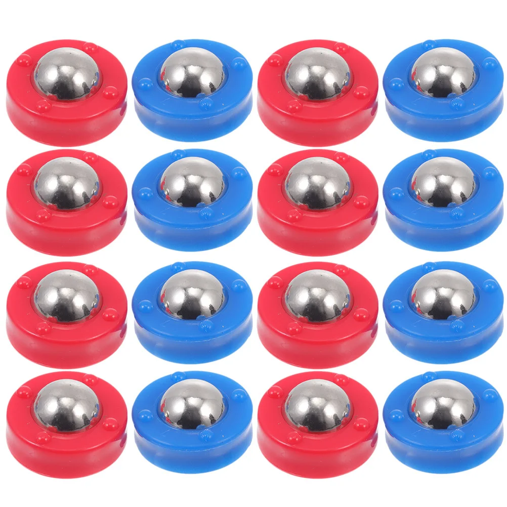 Perles roulantes de football de Table, 16 pièces, rondelles de remplacement pour Shuffleboard, Mini boules, rouleau pour Table, accessoires familiaux amusants