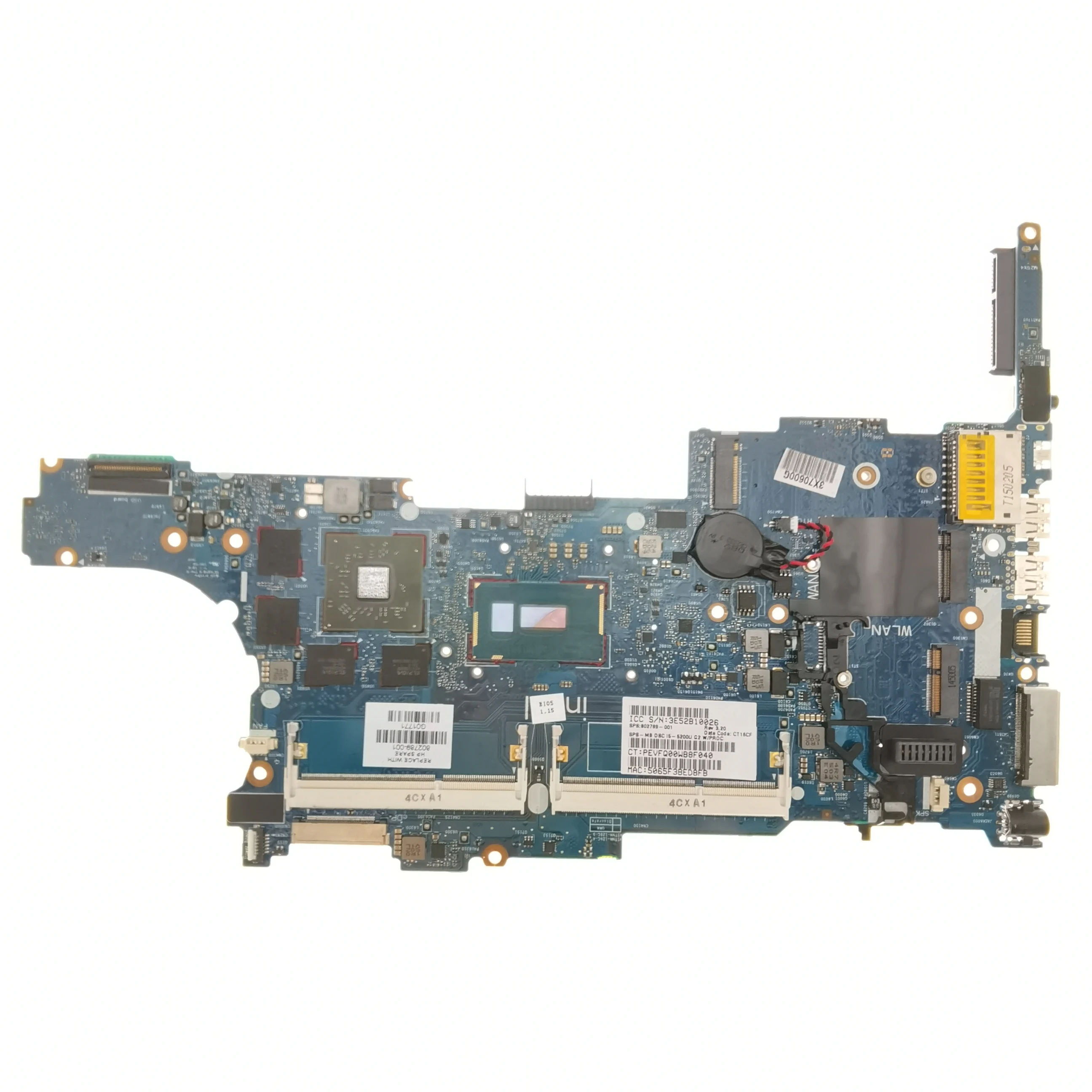 

6050A2637901 For HP Elitebook 840 G2 Laptop Mainboard i3 i5 i7-5th Gen 799510-601 799513-601 Notebook Motherboard Tested