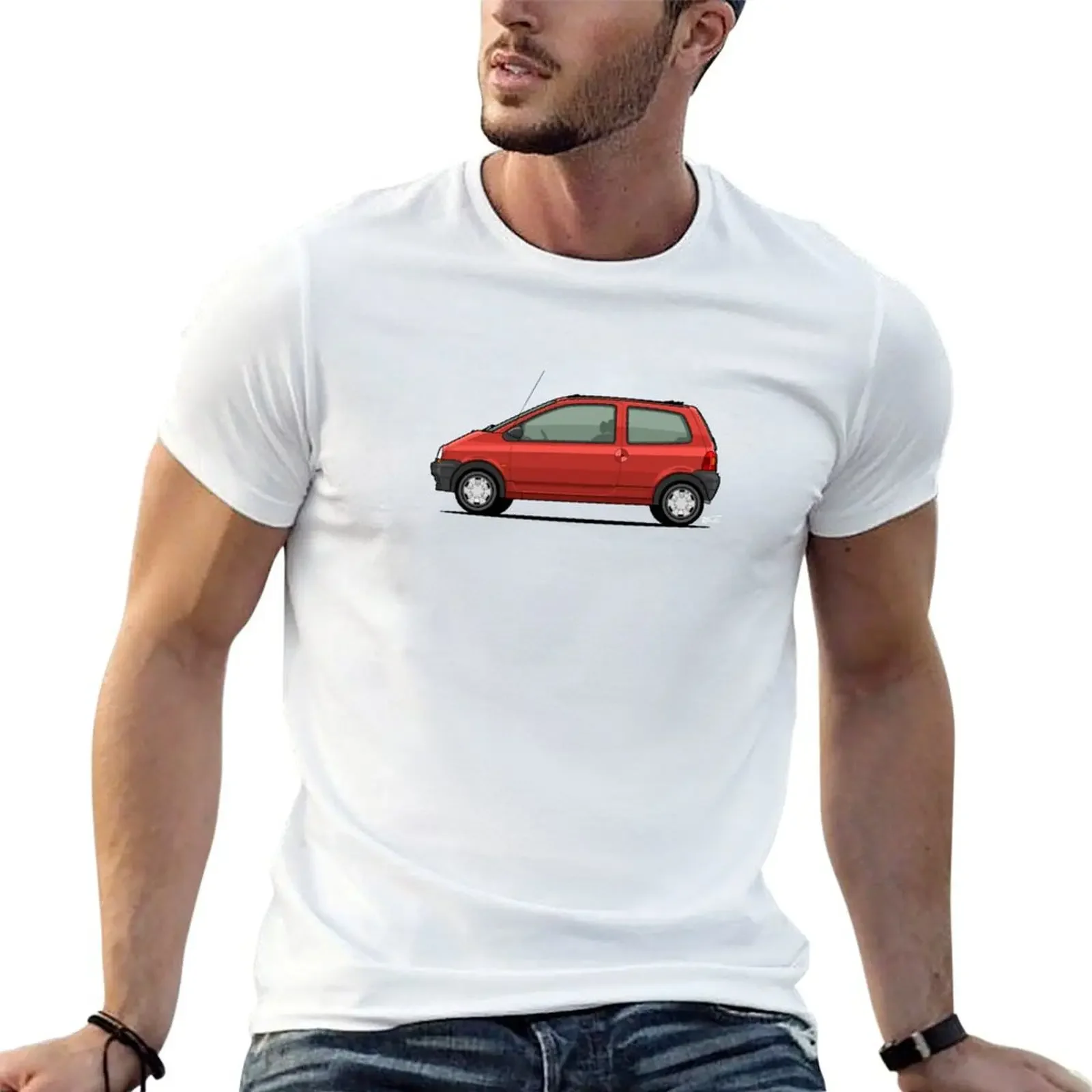 1993 mk1 Twingo launch colour in RED T-Shirt custom t shirt vintage anime shirt men t shirts high quality