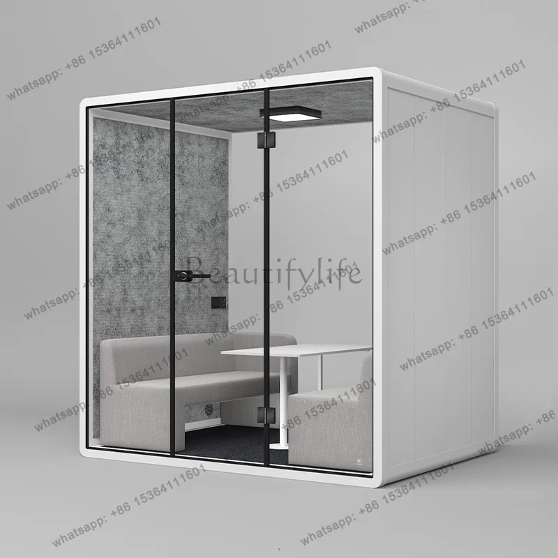 Small household silent sleep cabin, movable live broadcast, conference negotiation office sound insulation compartment