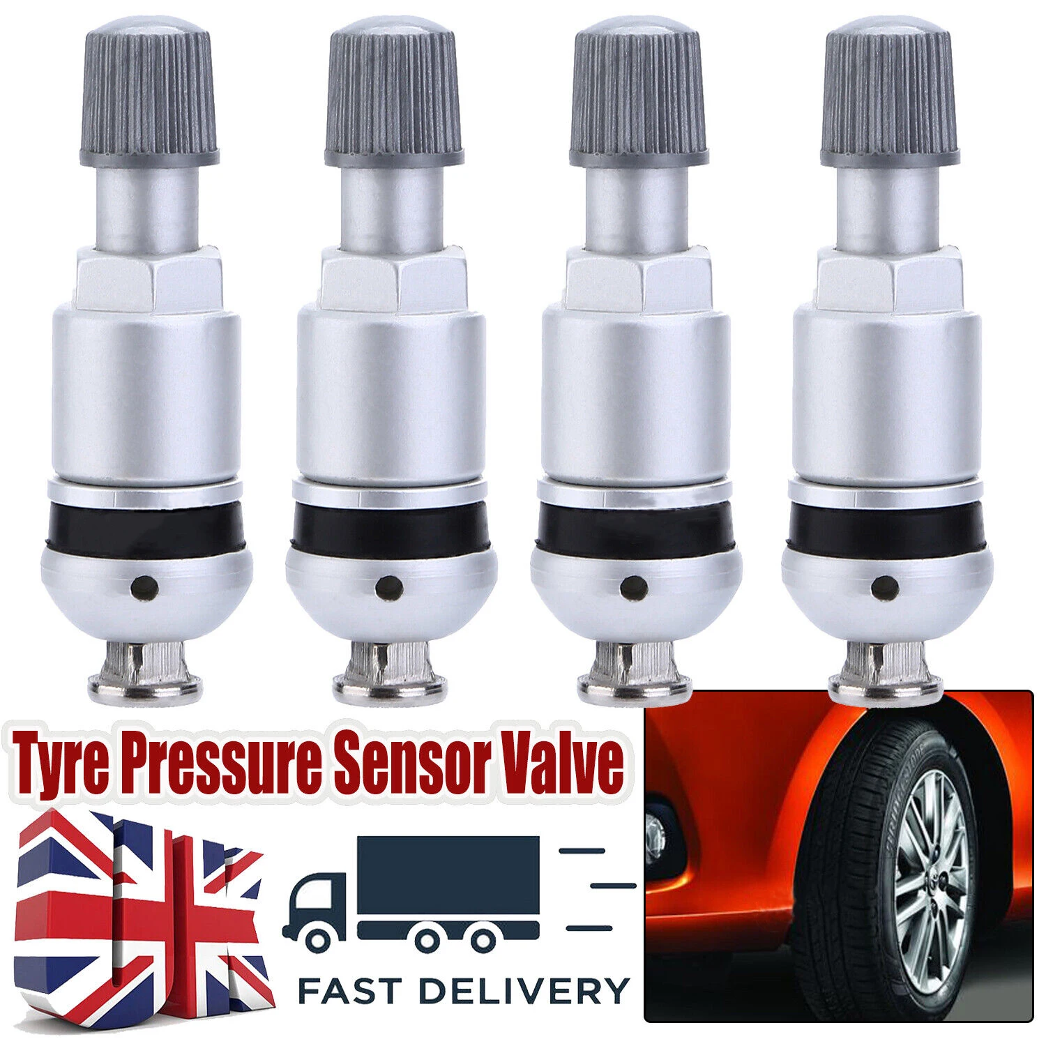 4pcs Set Car Wheel Tyre Pressure Sensor Valve TPMS Stem Repair For Mercedes Audi BMW VW Car Tire Accessories