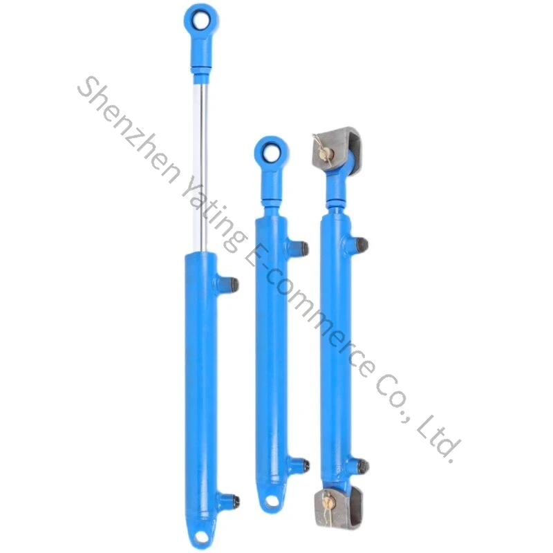 2 Tons Hydraulic Cylinder Small Cylinder Diameter 40 Two-way Binaural Hydraulic Oil Top Processing Customized Various