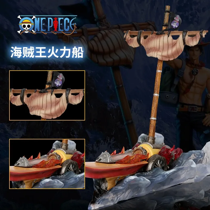 

One Piece Anime Figure Firepower ship Action Figures Portgas·D· Ace Action Figures toys model Statue Collection decoration Gifts