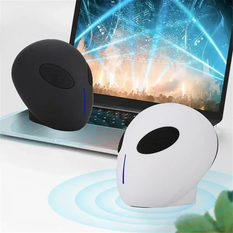 

Radia TF Music Player USB Playing Gift ET Head bluetooth speaker Wireless Skull Portable FM Alien Bluetooth Speaker