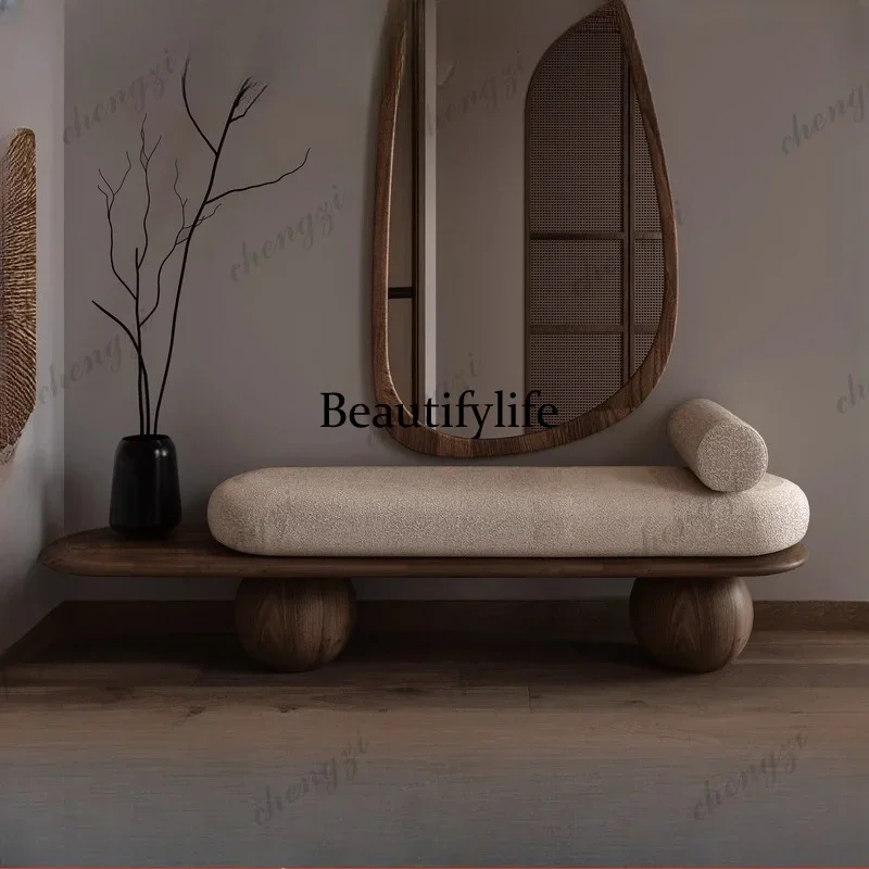 03 Nordic shoe change stool creative home sofa bedside stool fitting room entrance shoe stool