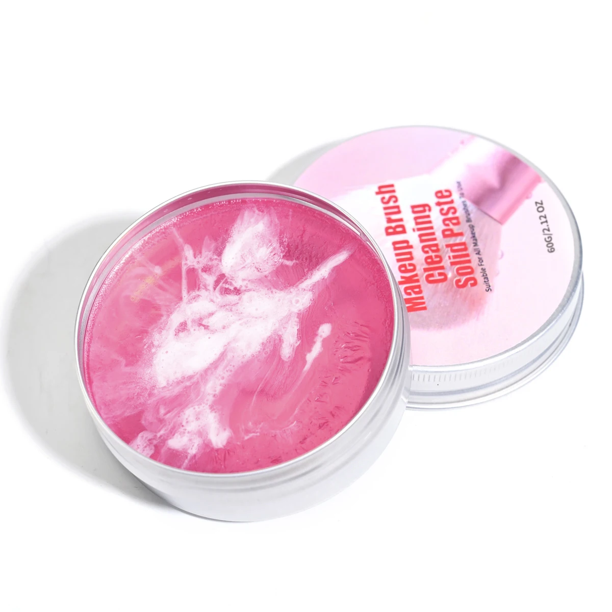 

60g Cherry Fragrance Solid Makeup Brush Cleaner Soap Makeup Brushes Shampoo Makeup Sponge Brush Washing