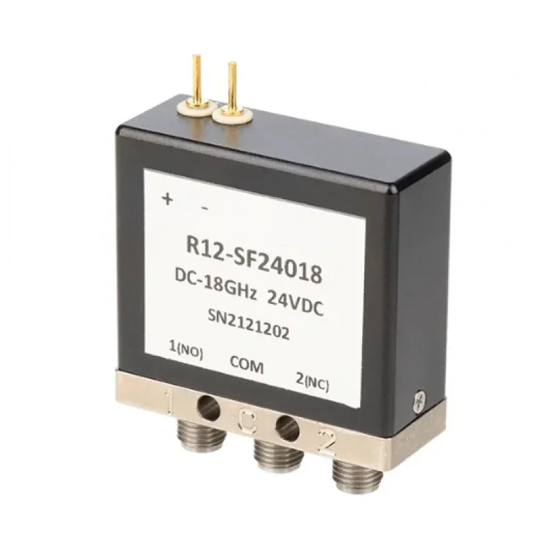 Interruptor Coaxial R12 SMA SPDT 12V/24V, Interruptor de Relé Mecánico, Componentes Electrónicos de 0-18GHz, CE