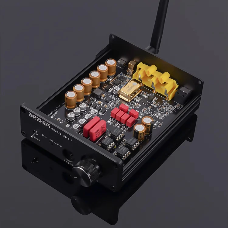 

BRZHIFI New Arrival Aluminum Black Decoder DAC Chip ES9038 BT5.4 Decoder APTX-HD LDAC Hifi DAC Amplifier