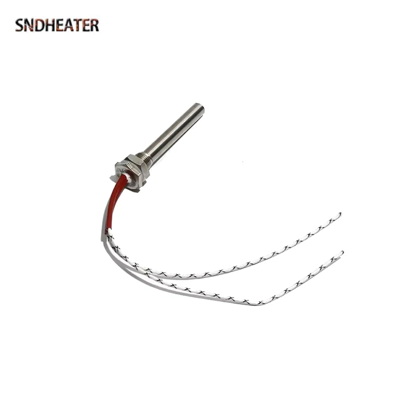 SNDHEATER 12V/24V M16 Cartuccia Filettatura Elemento Riscaldante Dell'acqua 12x100MM 50W/100W/150W/200W/300W Resistenza Industriale Riscaldatore asta