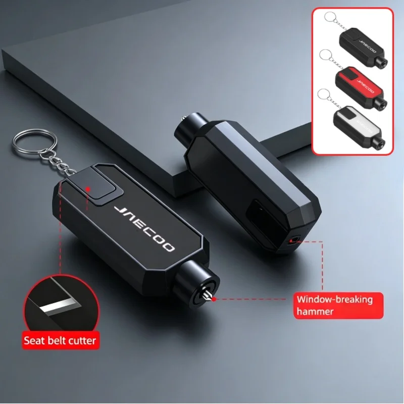 Car Safety Hammer Window Breaker Emergency Escape Seatbelt Cutter Keychain For Jaecoo J5 J7 J6 J8 5 7 Accessories
