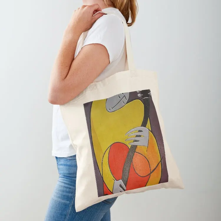 

Guitar player Tote Bag shopping bag logo Shopper sac pour femme Eco bag