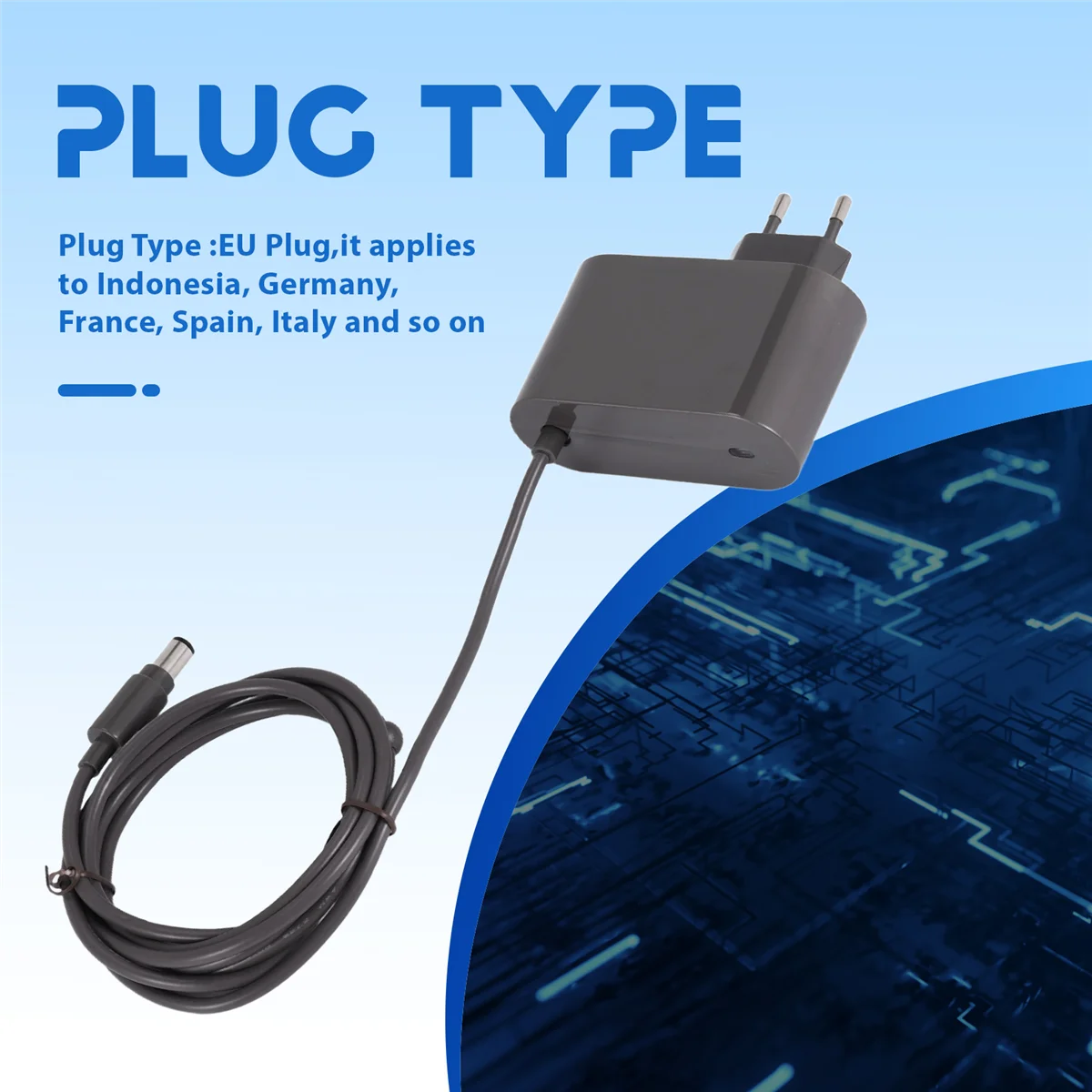 Cargador adaptador de corriente para Dyson DC30 DC31 DC34 DC35 DC44 DC45 DC56 DC57 piezas de Robot aspirador accesorios-enchufe de la UE