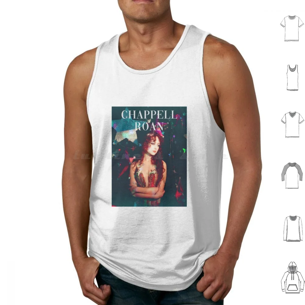 Chappell Roan-Kaleidoscope Tank Tops Print Cotton Chappell Roan Music Art Pink Club Femininomenon Good Luck Babe Your