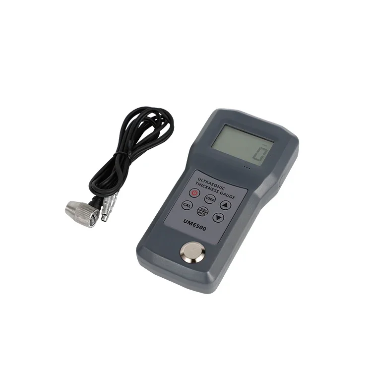 

UM6500 Ultrasonic Thickness Gauge 0.1mm TONY 1mm-245mm/0.05-8inch Low Battery Indicator