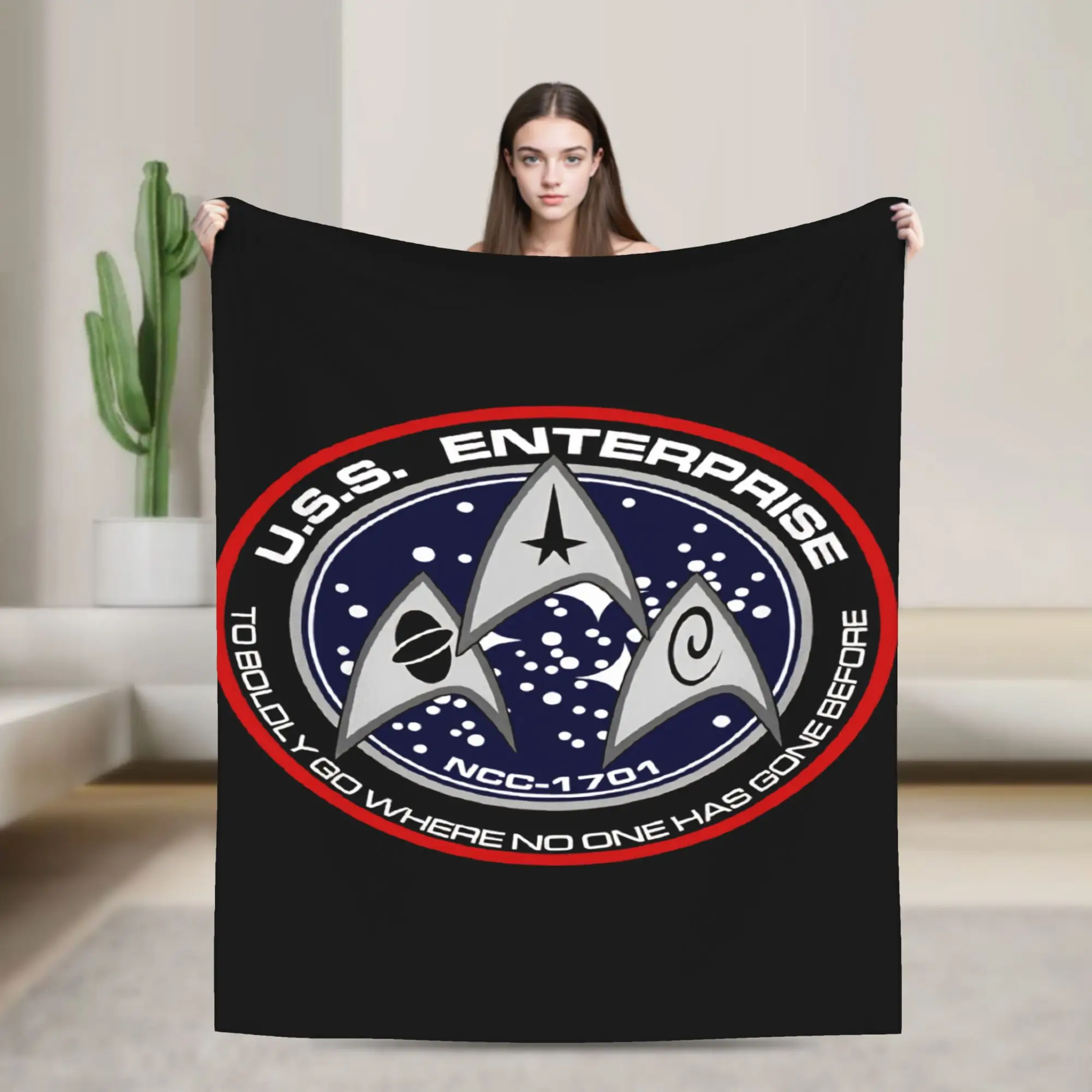 S-Star T-Trek Ship Movie  Blanket  Camping Flannel Throw Blanket For Couch Bed Super Warm Customized Quality Bedspread Gift