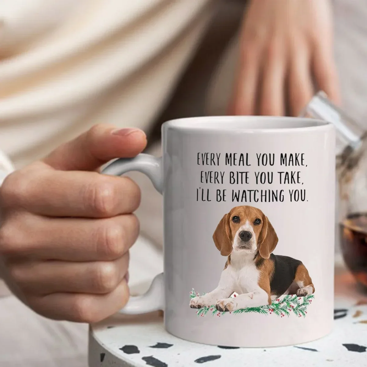 Every Meal You Make Every Bite You Take Kubki na Beagle Urodziny Prezenty Świąteczne Nowość Kawa Ceramiczne Kubki Białe 11 uncji