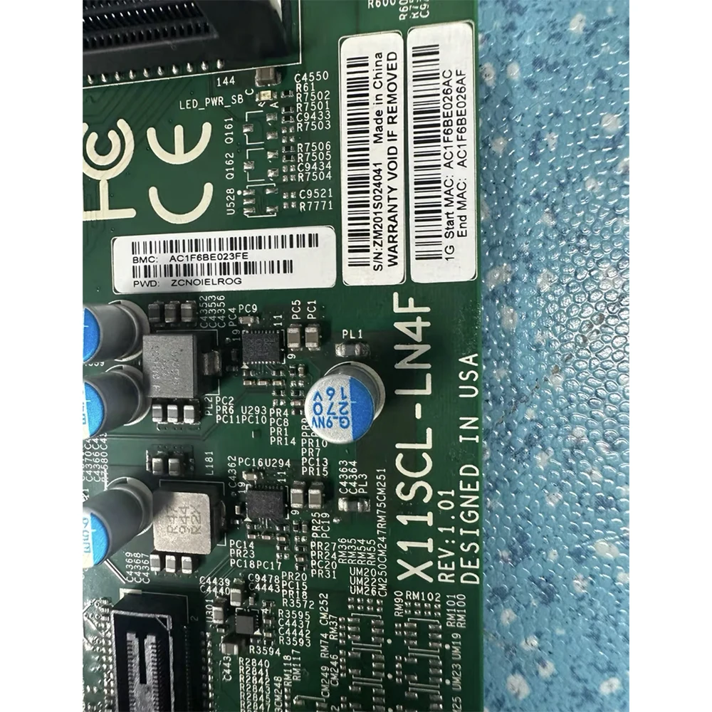 Voor Supermicro X11SCL-LN4F Server Moederbord E-2100 C242 4 Ethernet-poorten Ondersteuning i8 i9 X11SCL-LN4F REV.1.01