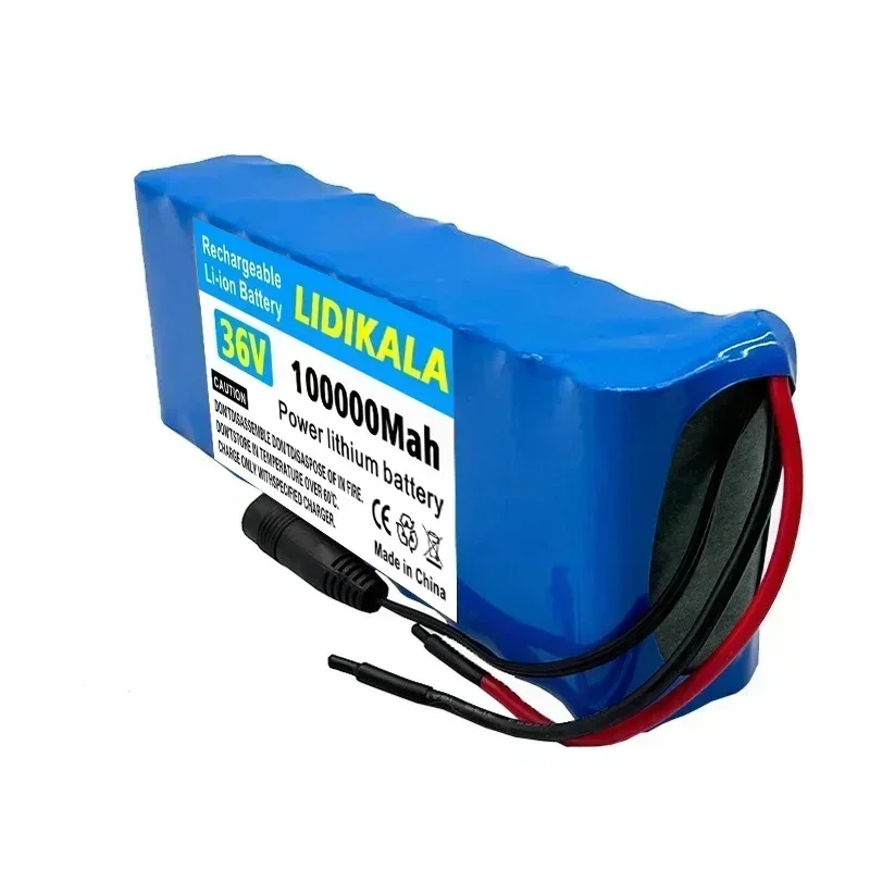 36V 100000mAh Wiederaufladbarer Lithium-Akku für Elektroroller und E-Bikes mit BMS, mehreren Anschlüssen XT60, XT30, T+DC – Detail 2