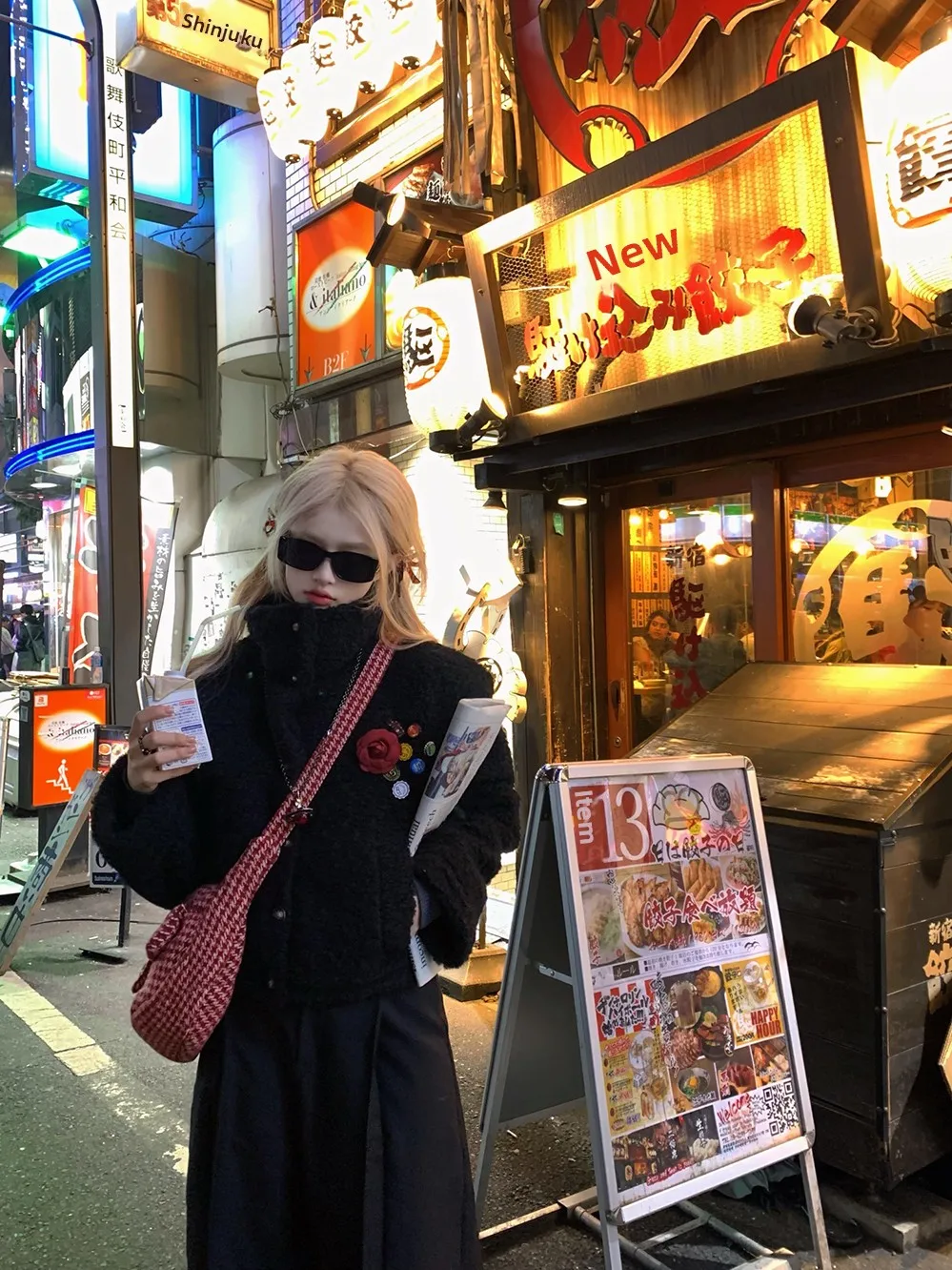 

Thas9i Quirky Plu воротник-стойка Jaet женский зимний теплый дизайн Bae модный уличный свободный крой рта пальто с застежкой на пуговицы