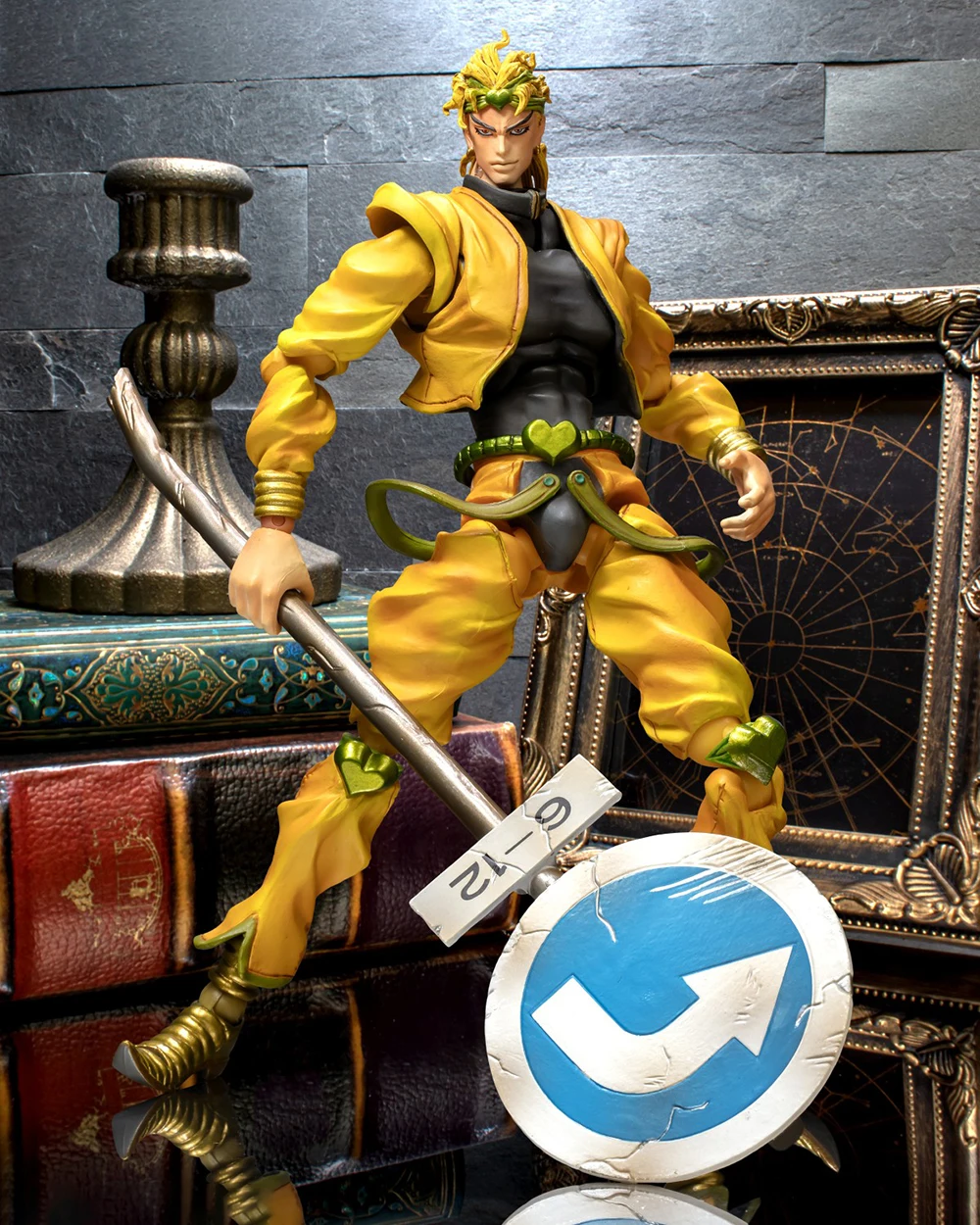 Oryginalna figurka anime Medicos Entertainment Jojo No Kimyou Na Bouken Stardust Crusaders Dio Brando, model figurki akcji, dostępna od ręki.